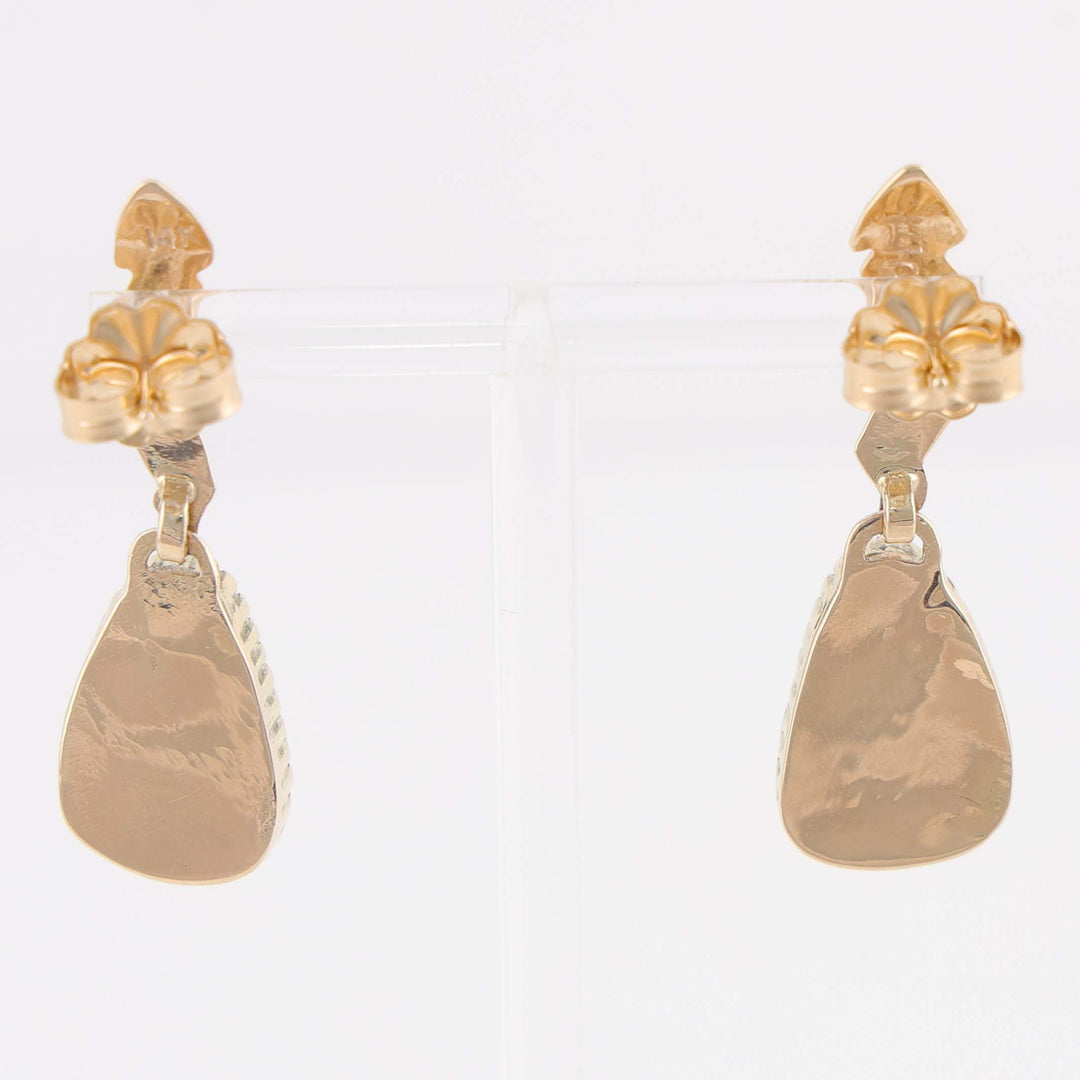Turquoise and Gold Earrings