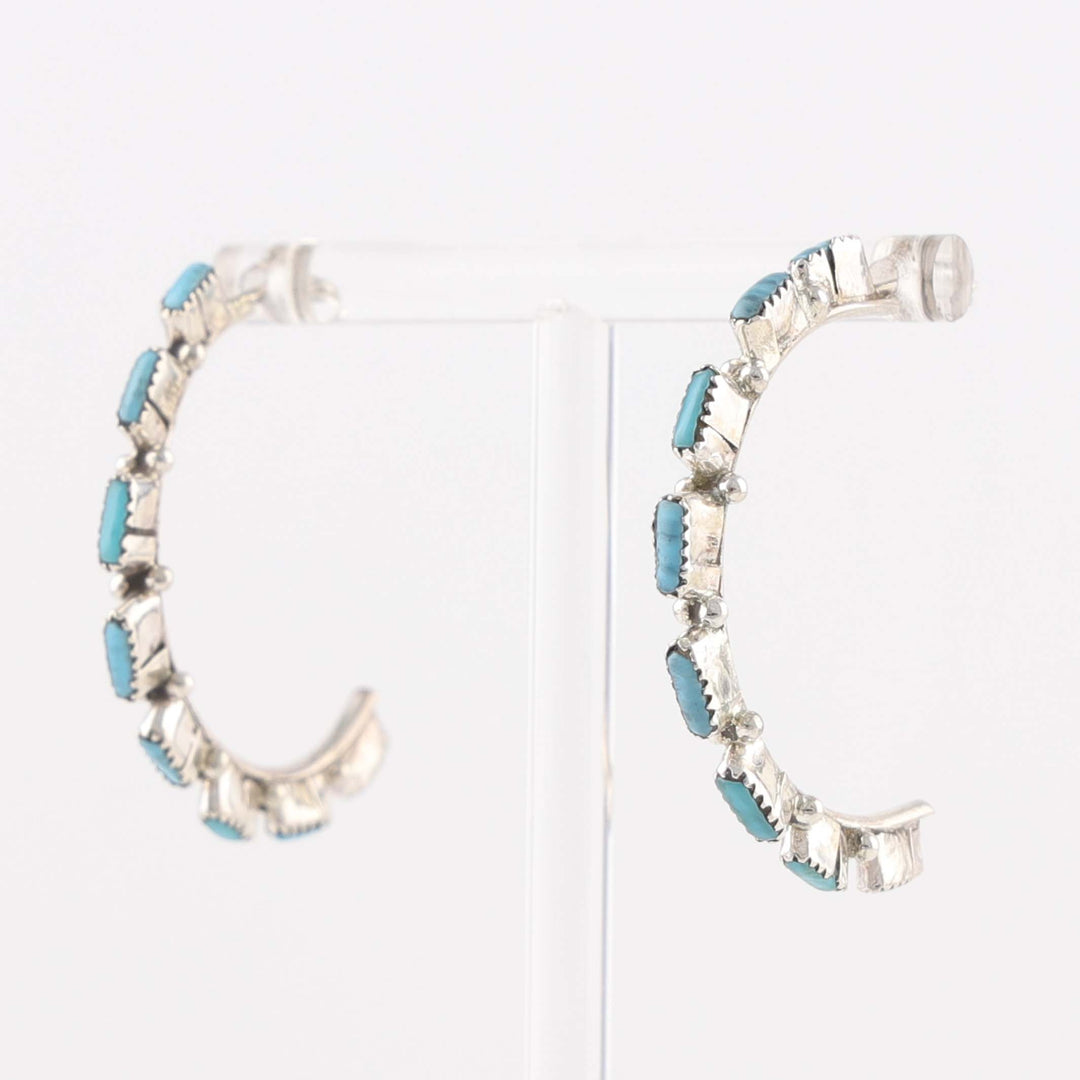 Turquoise Hoop Earrings