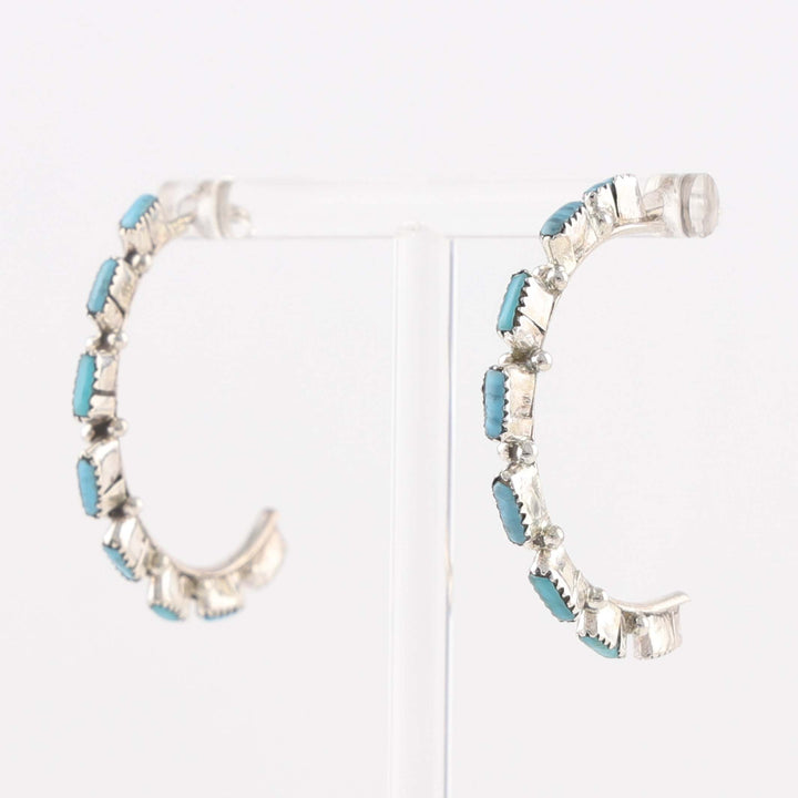 Turquoise Hoop Earrings