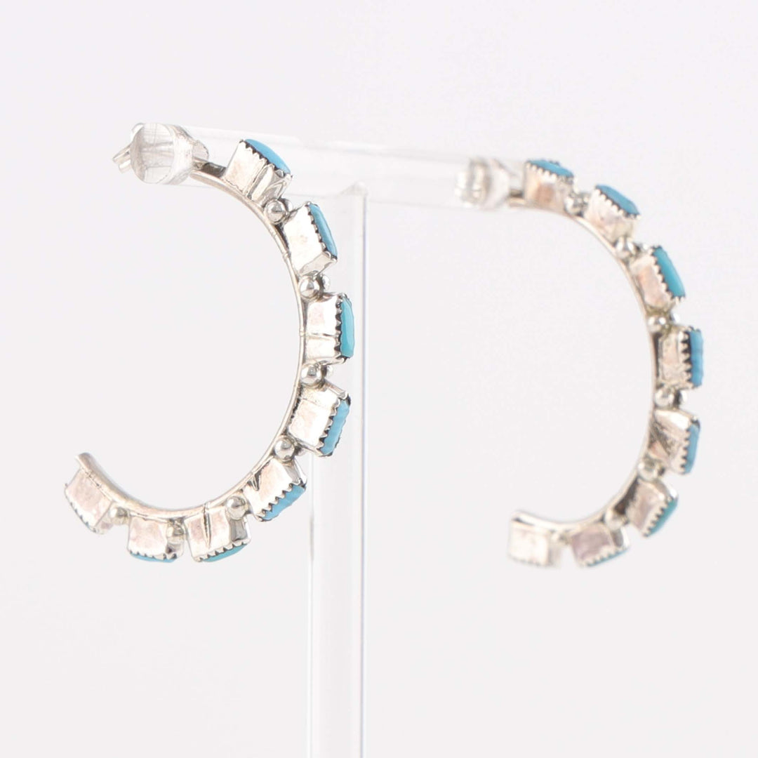 Turquoise Hoop Earrings