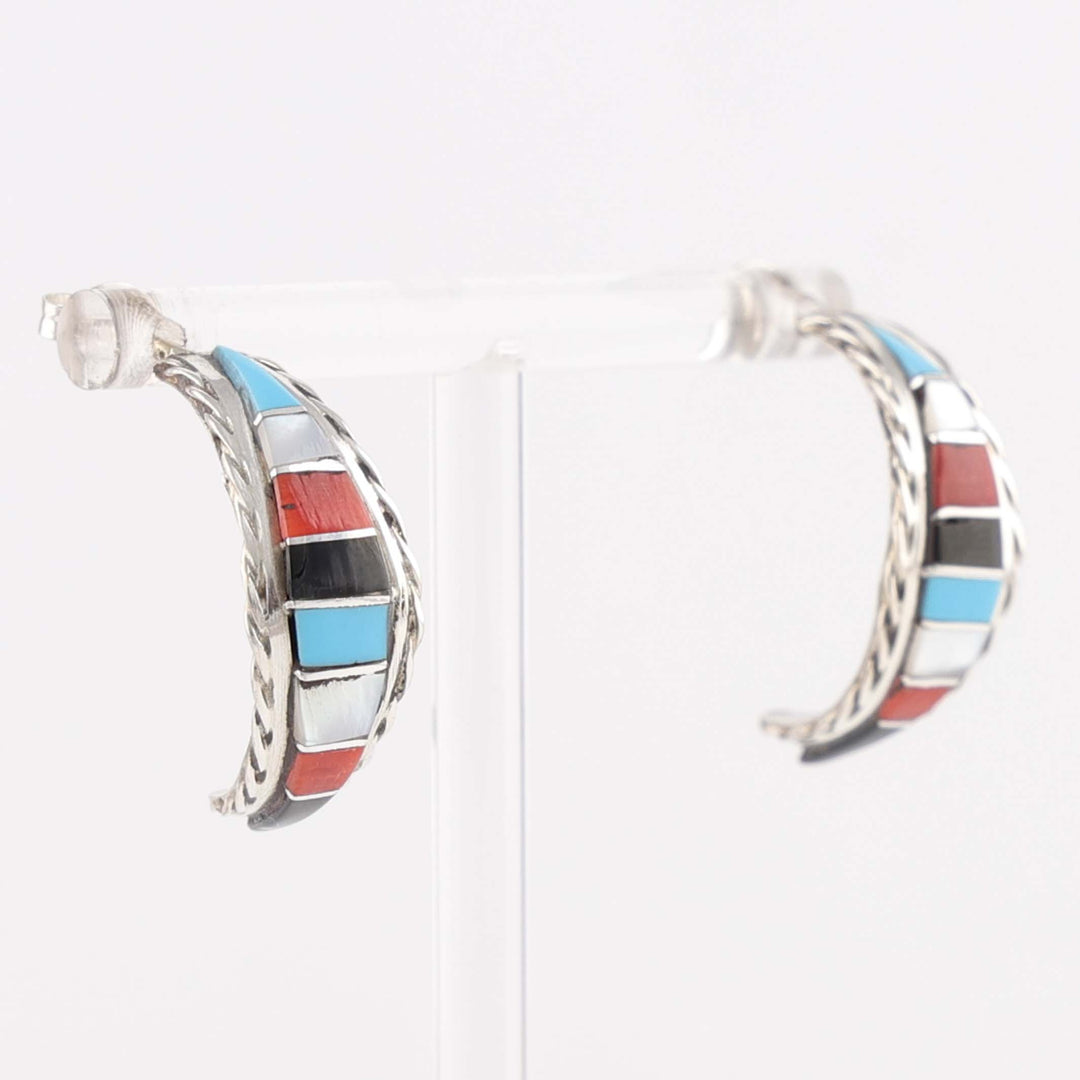 Inlay Hoop Earrings