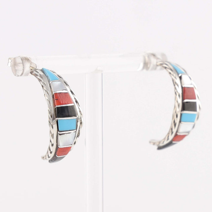 Inlay Hoop Earrings