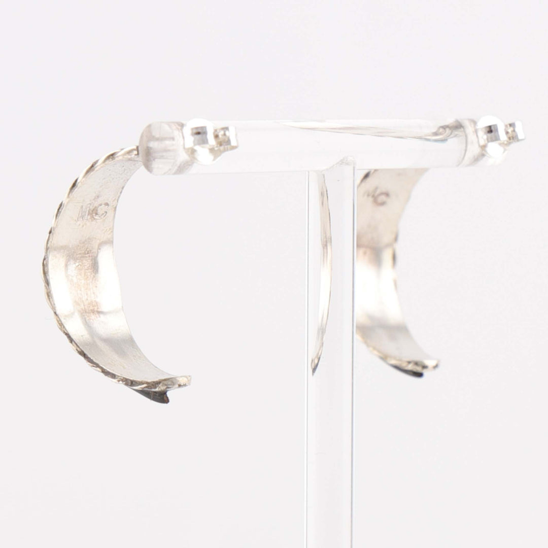 Inlay Hoop Earrings