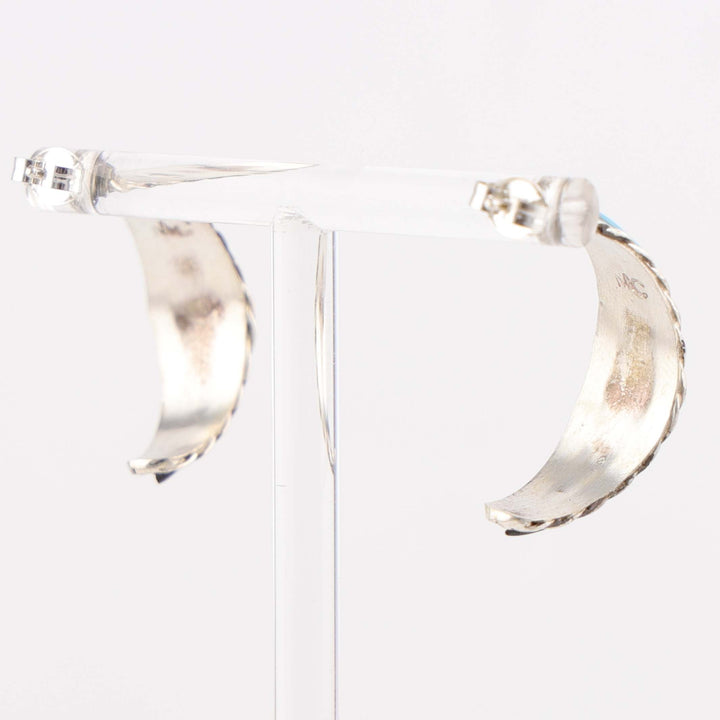 Inlay Hoop Earrings