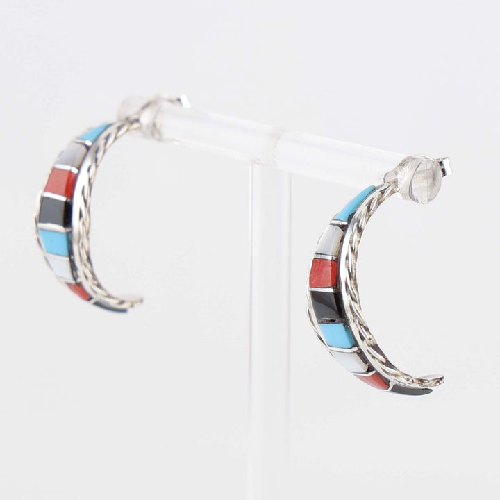 Inlay Hoop Earrings