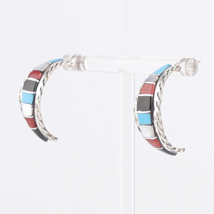 Inlay Hoop Earrings