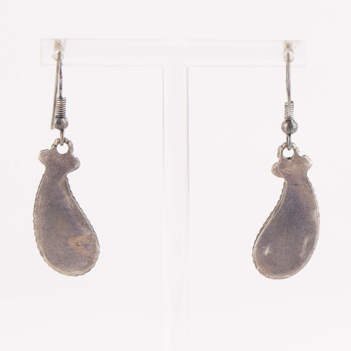 1960s Zuni Turquoise Inlay Earrings