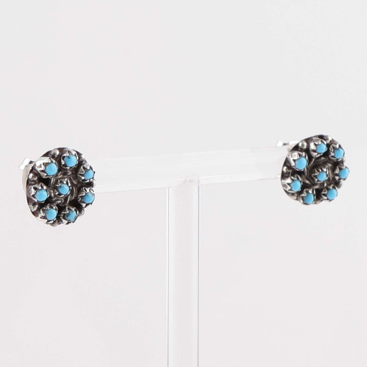 Zuni Turquoise Cluster Earrings