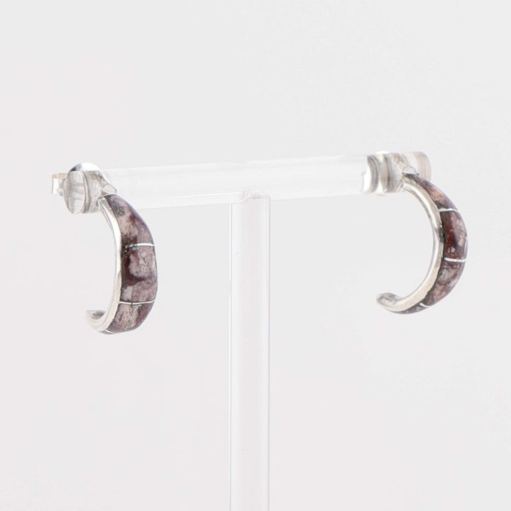 Zuni Wildhorse Hoop Earrings