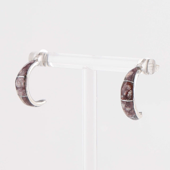 Zuni Wildhorse Hoop Earrings
