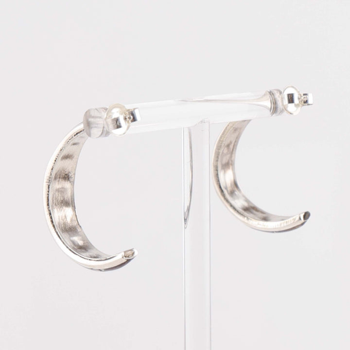 Zuni Wildhorse Hoop Earrings