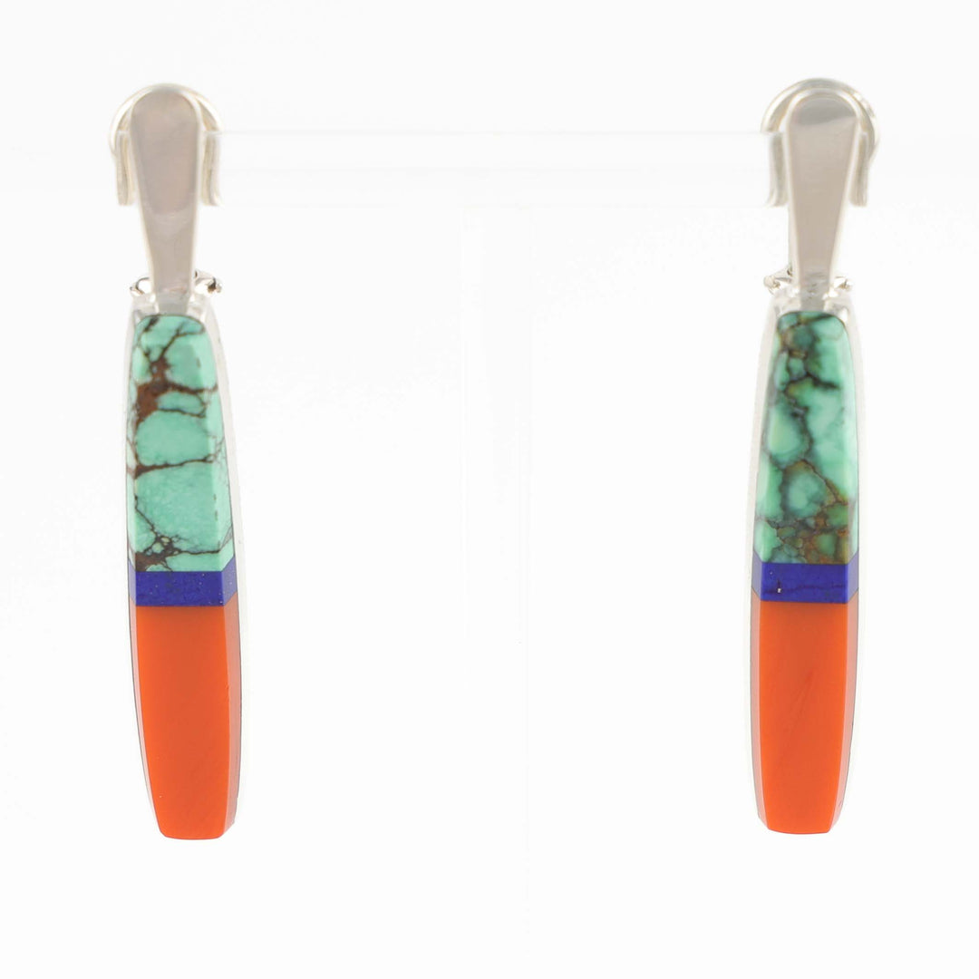 Multi-Stone Inlay Earrings