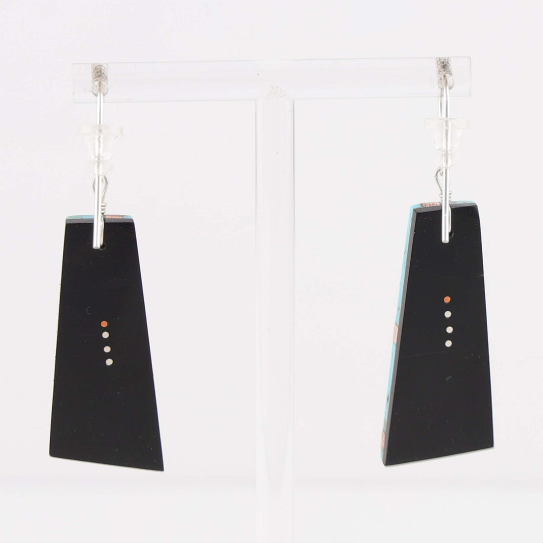 Kingman Turquoise and Copper Earrings