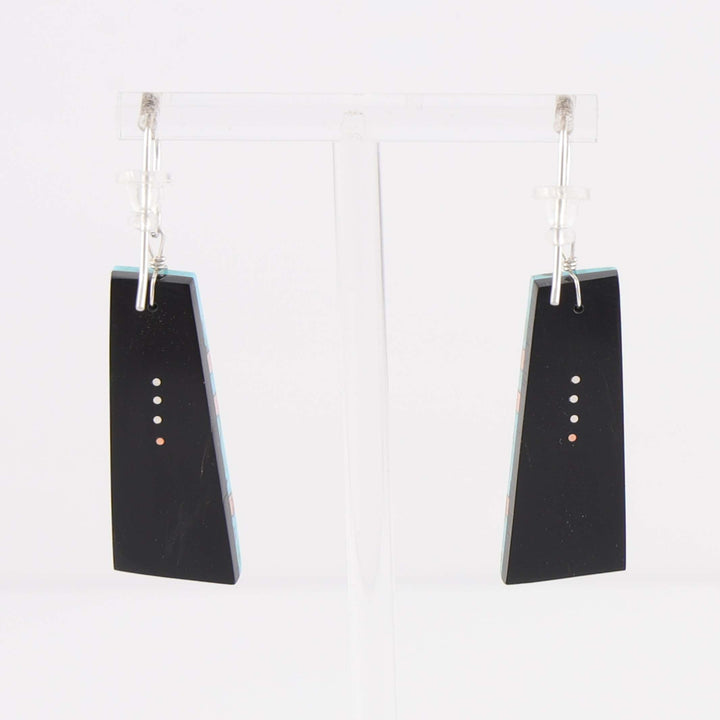 Kingman Turquoise and Copper Earrings