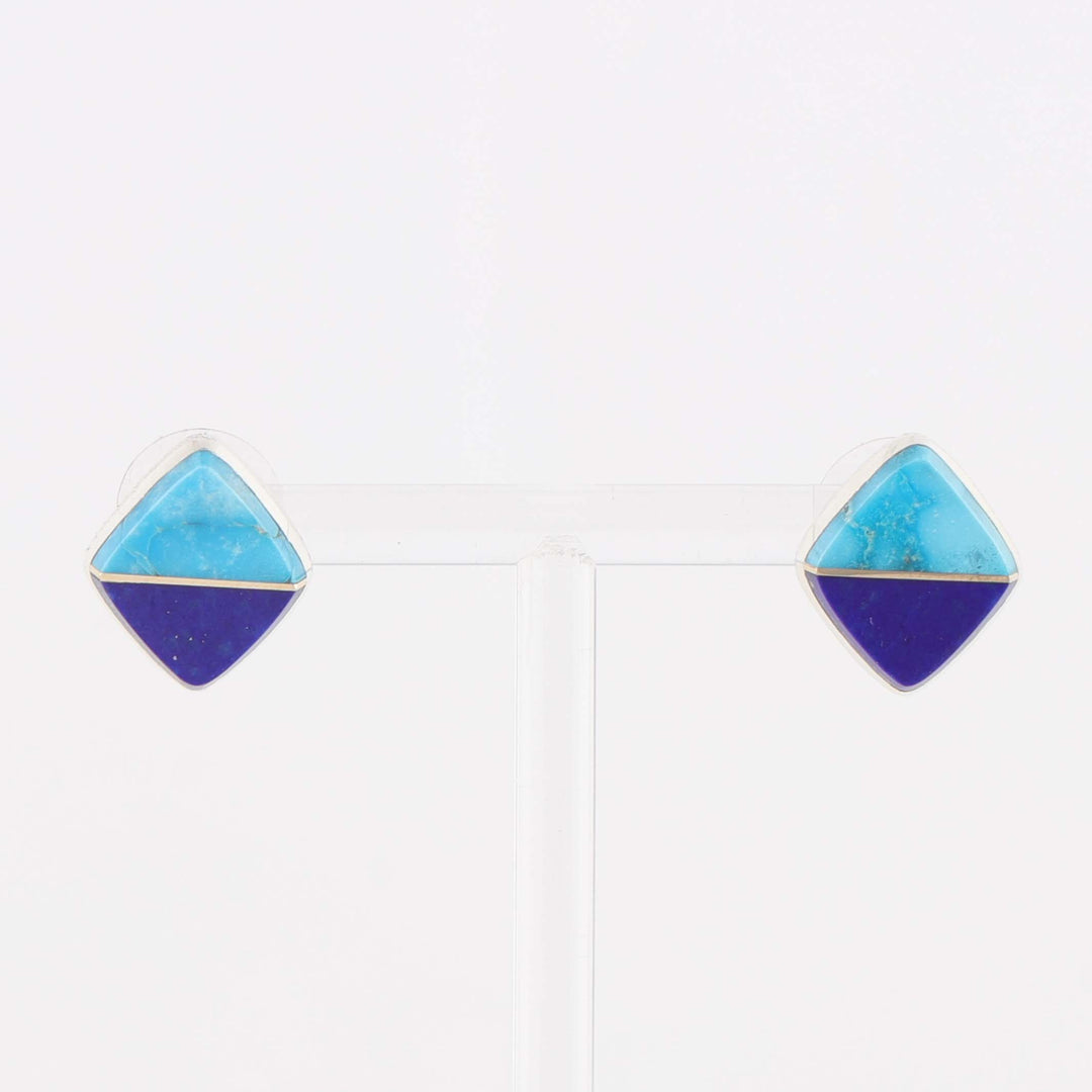 Turquoise and Lapis Earrings