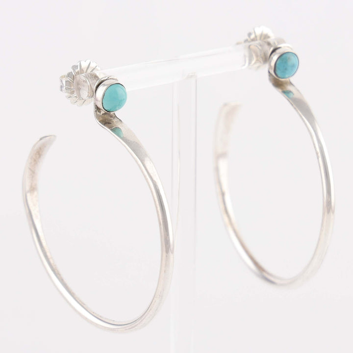 Turquoise Hoop Earrings