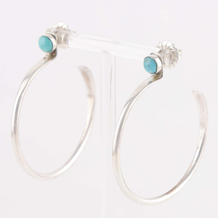 Turquoise Hoop Earrings
