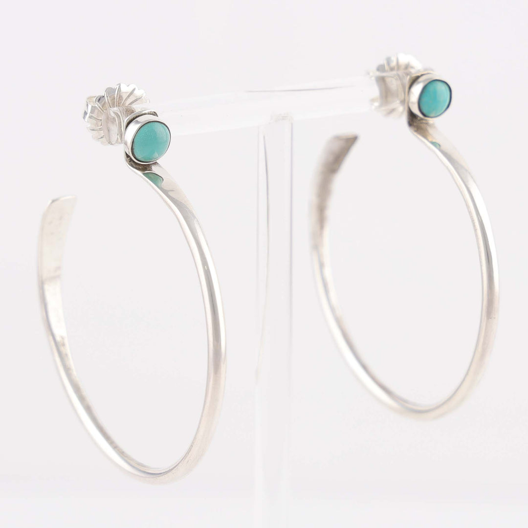 Turquoise Hoop Earrings