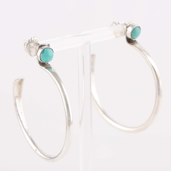 Turquoise Hoop Earrings