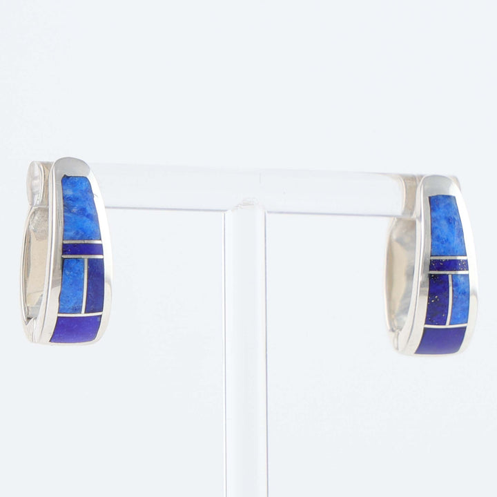 Navajo Inlay Huggie Earrings