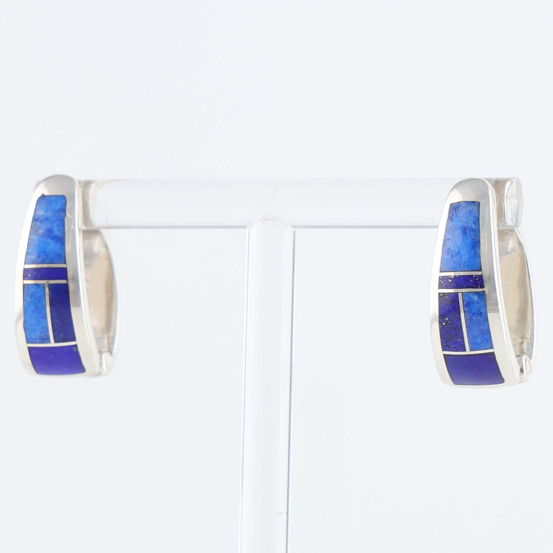 Navajo Inlay Huggie Earrings