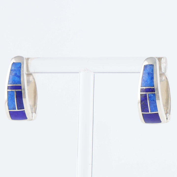 Navajo Inlay Huggie Earrings