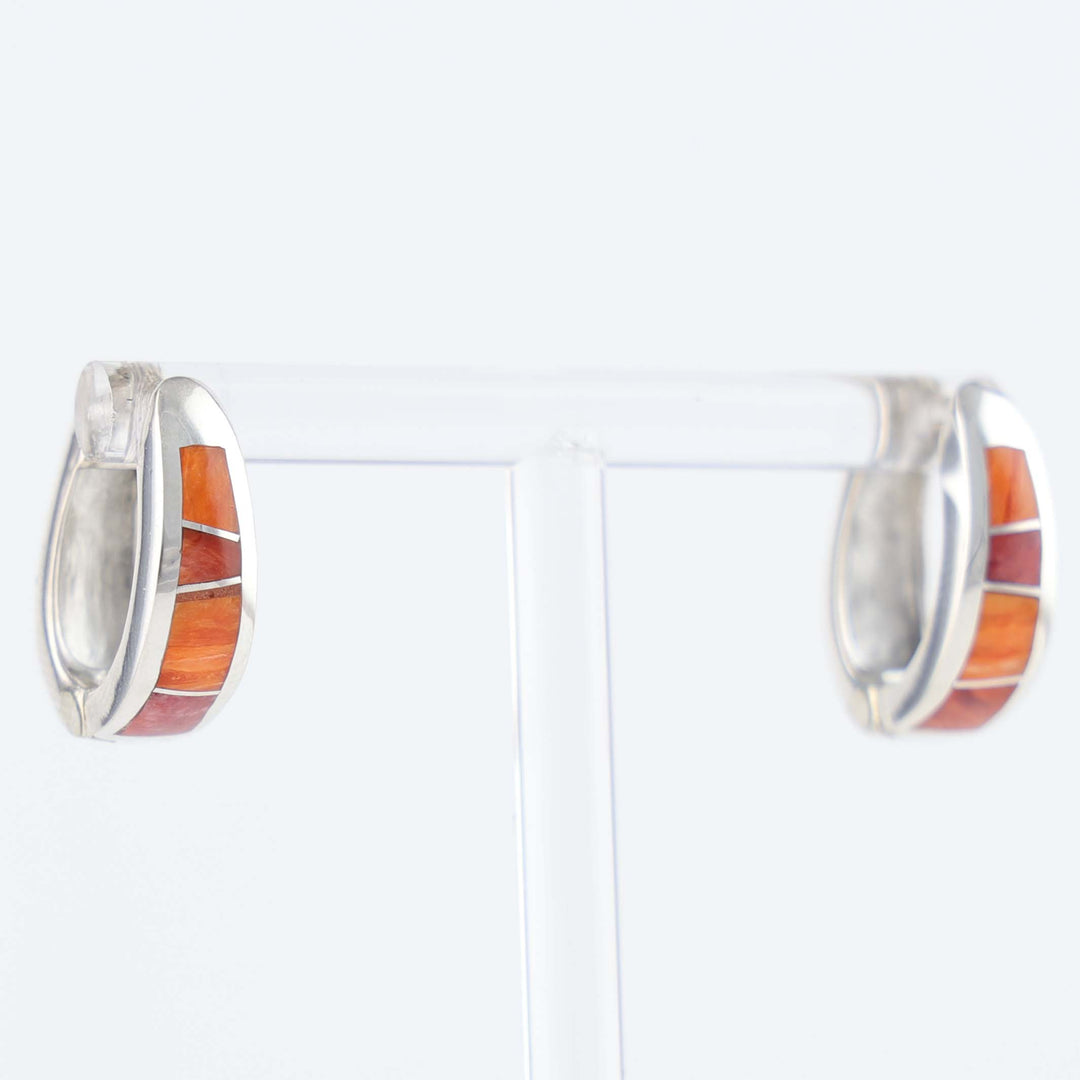Spiny Oyster Huggie Earrings