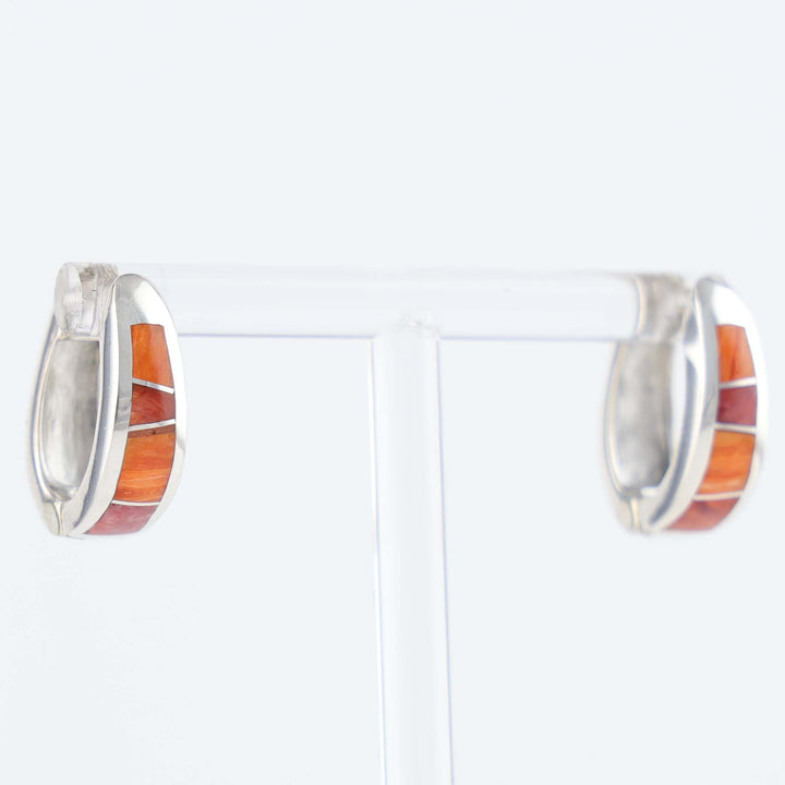 Spiny Oyster Huggie Earrings