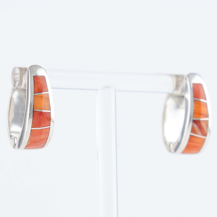 Spiny Oyster Huggie Earrings