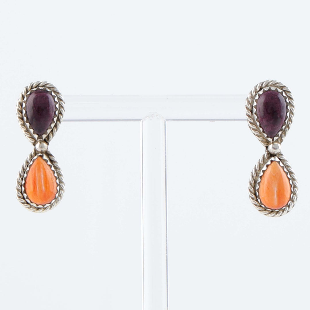 Navajo Spiny Oyster Earrings