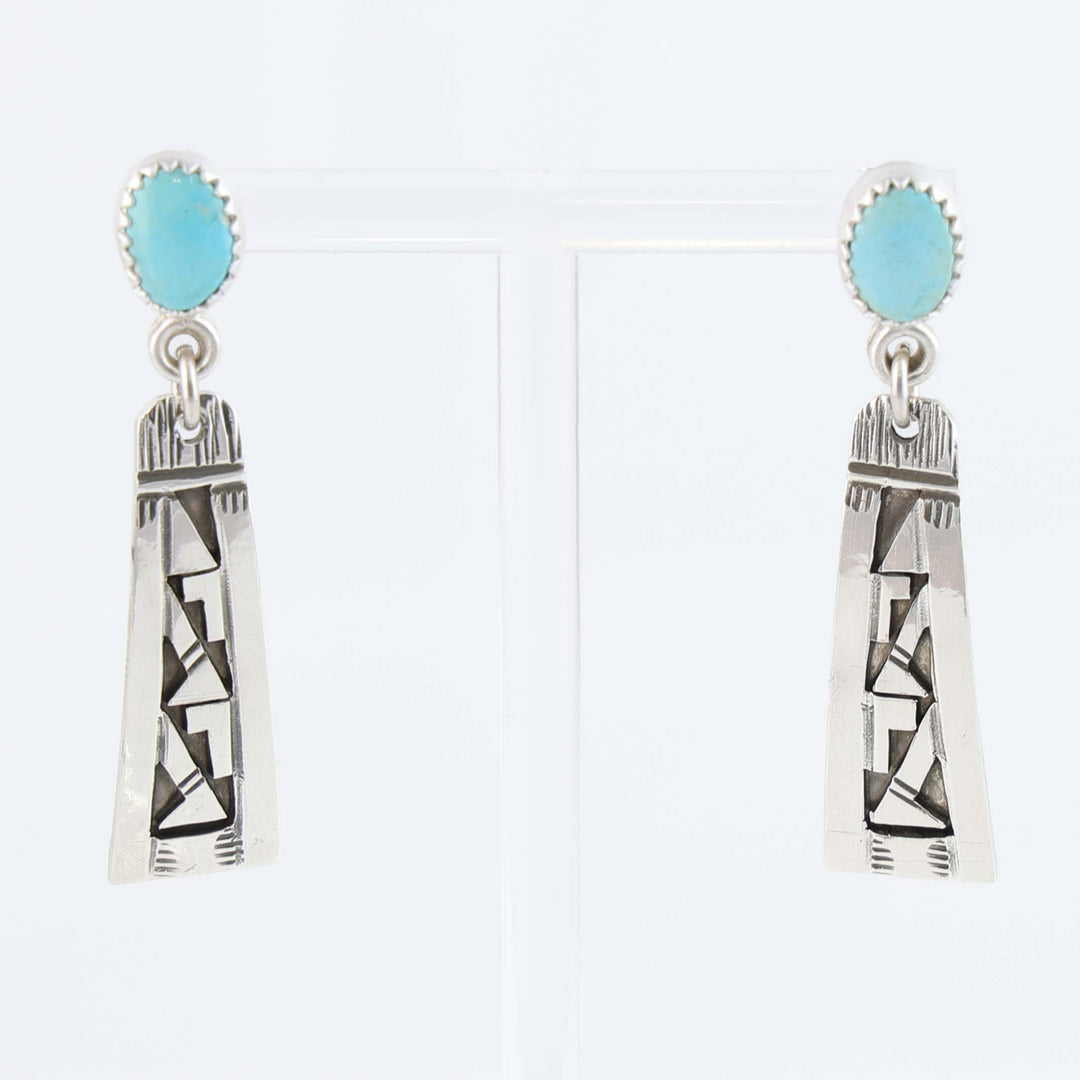 Blue Bird Turquoise Earrings