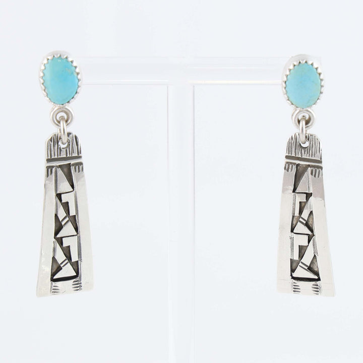 Blue Bird Turquoise Earrings