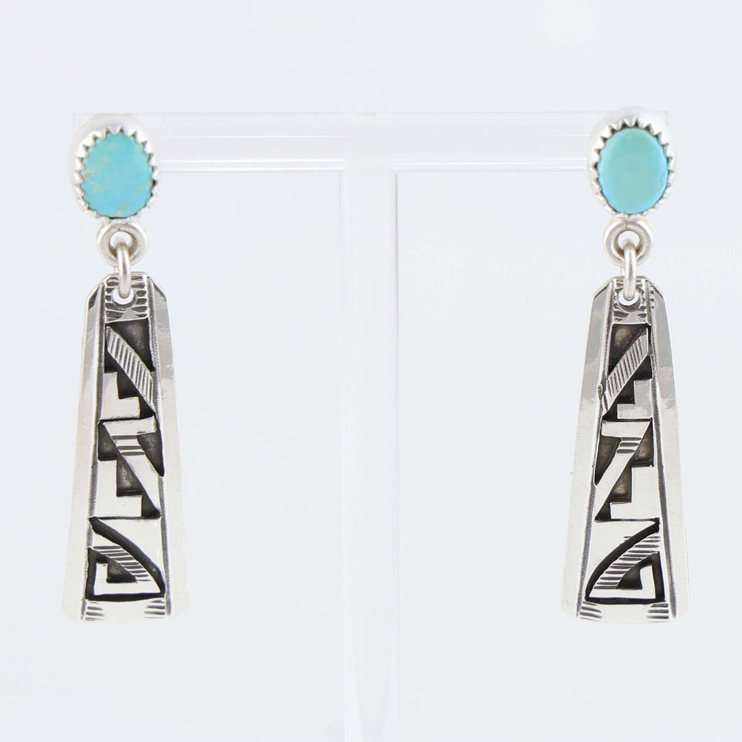 Blue Bird Turquoise Earrings