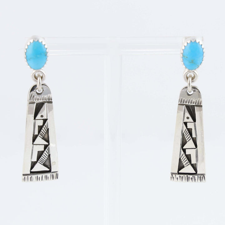 Blue Bird Turquoise Earrings
