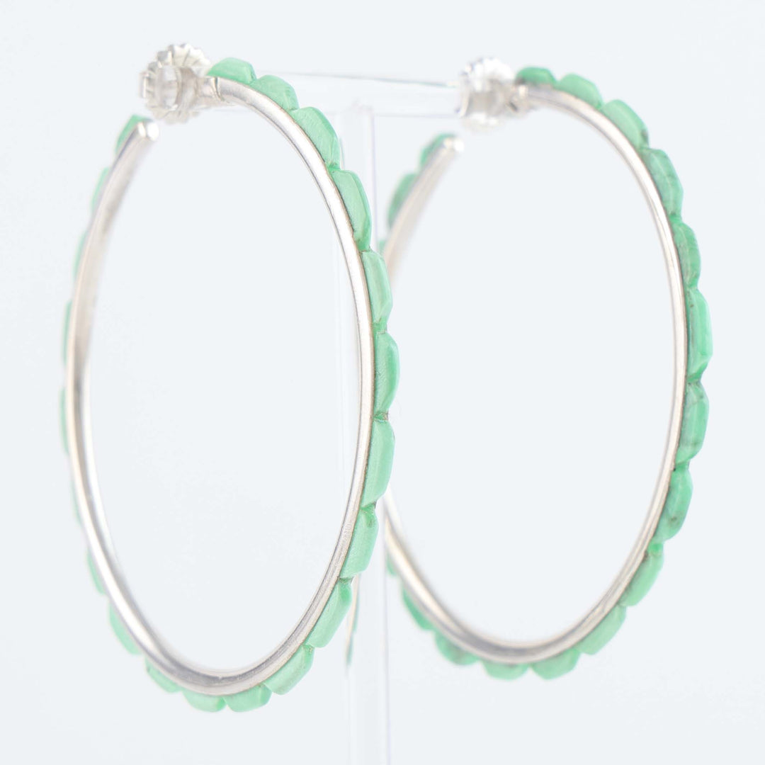 Turquoise Hoop Earrings