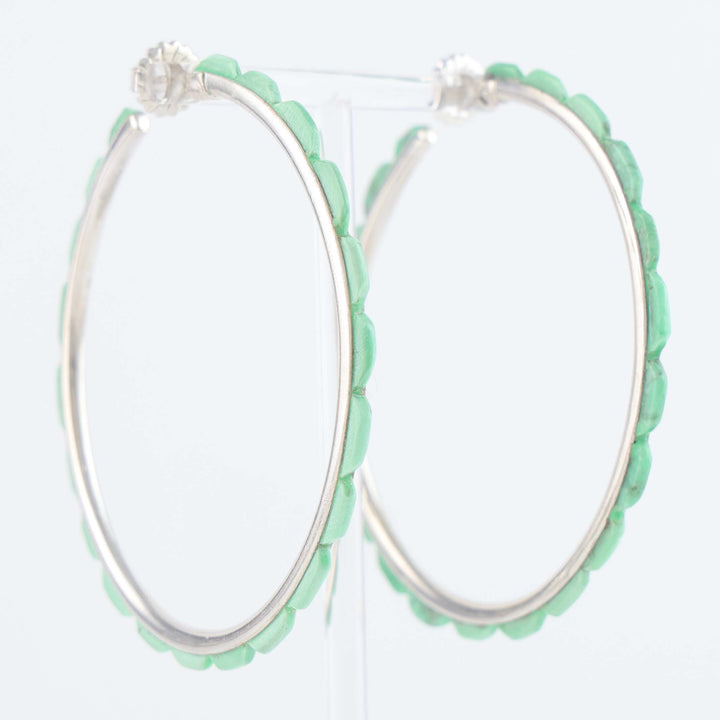 Turquoise Hoop Earrings
