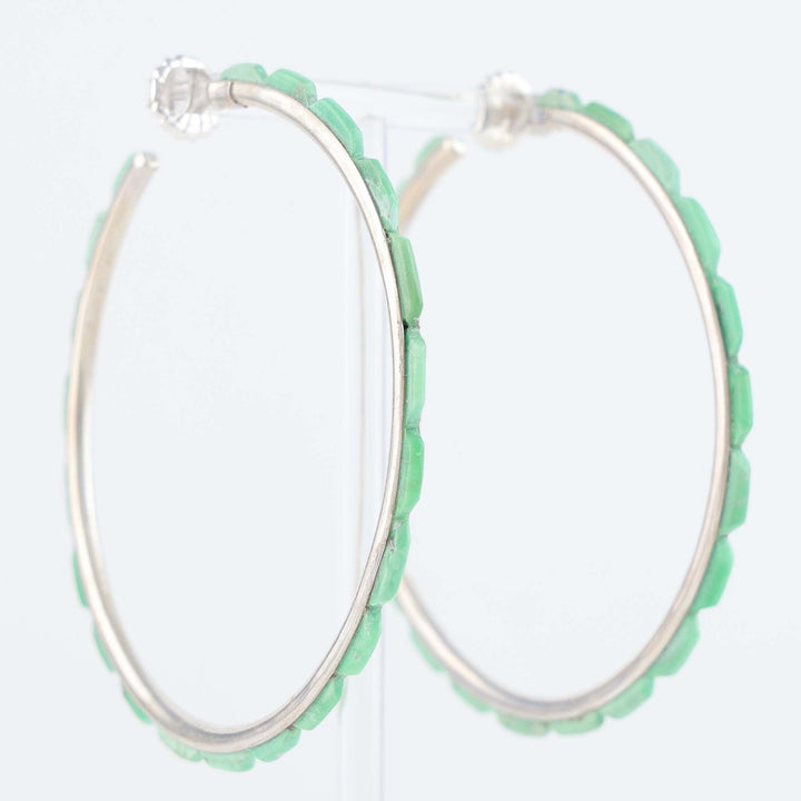 Turquoise Hoop Earrings