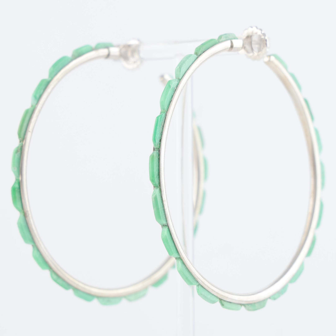 Turquoise Hoop Earrings