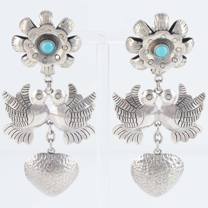 Turquoise Frida Kahlo Earrings