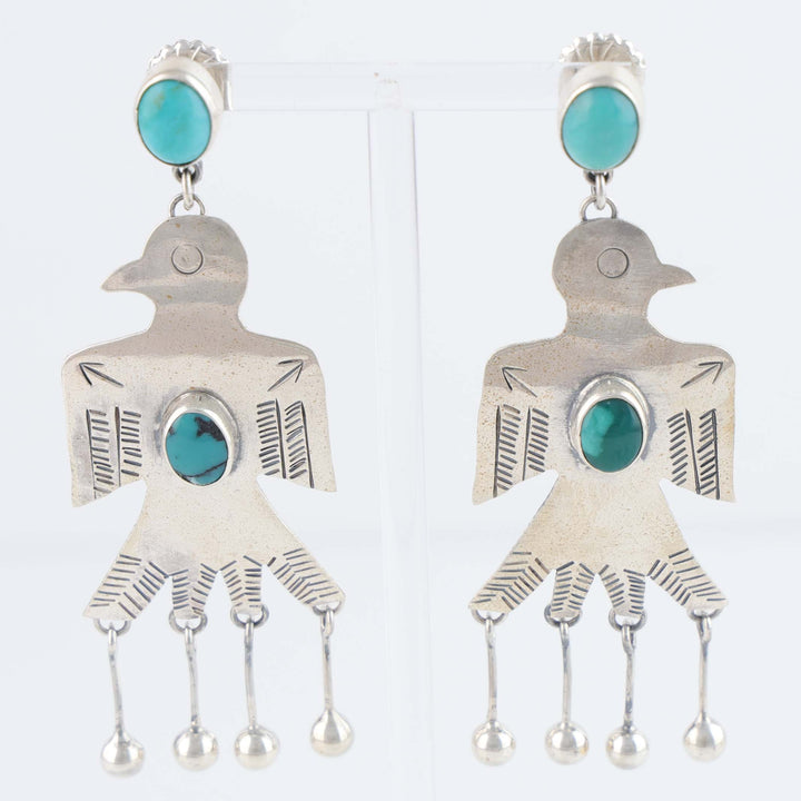 Turquoise Thunderbird Earrings