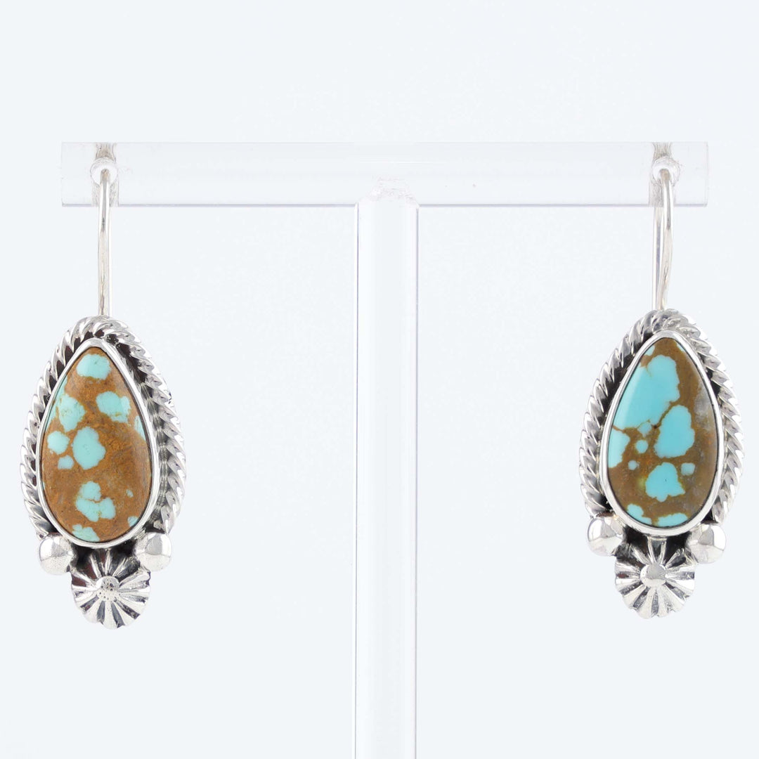 Number Eight Turquoise Earrings