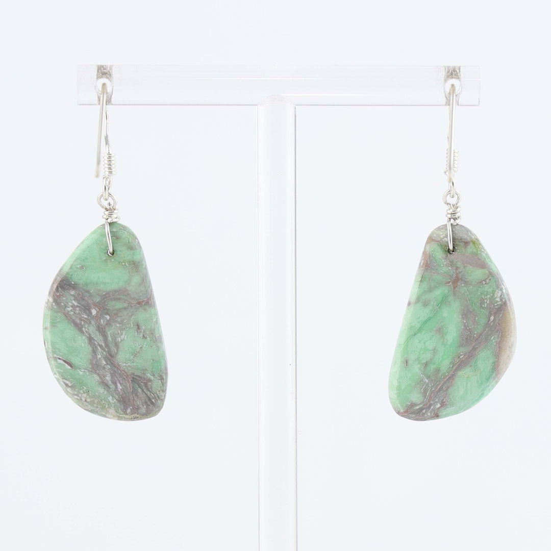 Santo Domingo Broken Arrow Turquoise Earrings
