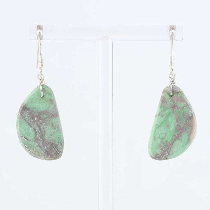 Santo Domingo Broken Arrow Turquoise Earrings