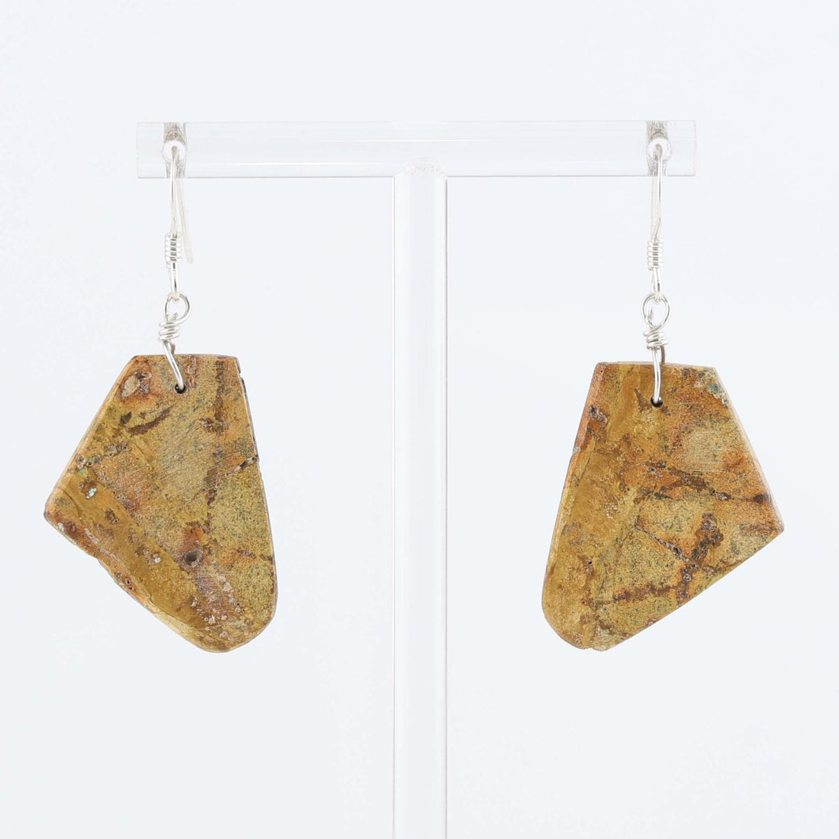 Santo Domingo Royston Turquoise Earrings by Ray Lovato