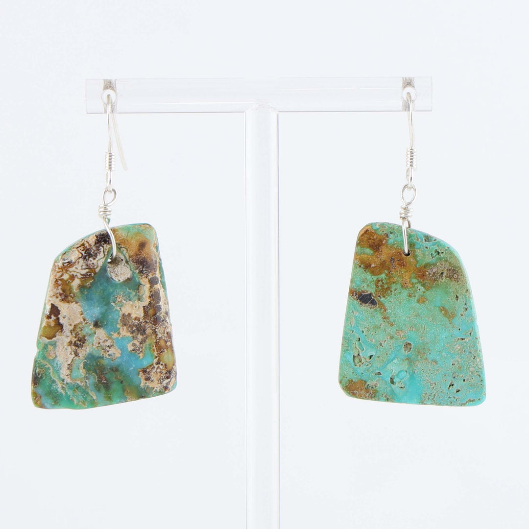 Santo Domingo Crescent Valley Turquoise Earrings