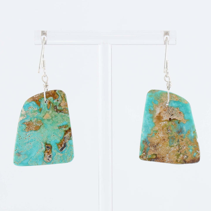 Santo Domingo Crescent Valley Turquoise Earrings