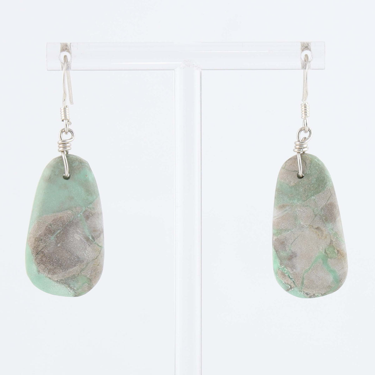 Santo Domingo Turquoise Mountain Earrings by Ray Lovato