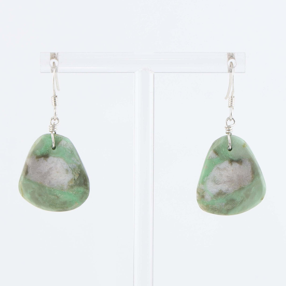 Santo Domingo Turquoise Mountain Earrings by Ray Lovato