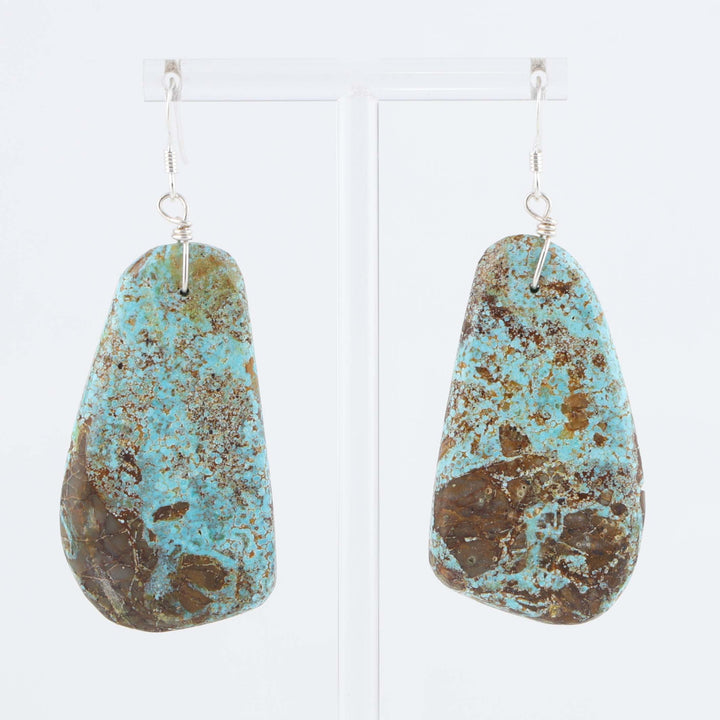 Santo Domingo Crescent Valley Turquoise Earrings