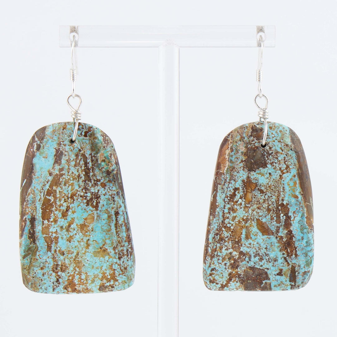 Santo Domingo Crescent Valley Turquoise Earrings